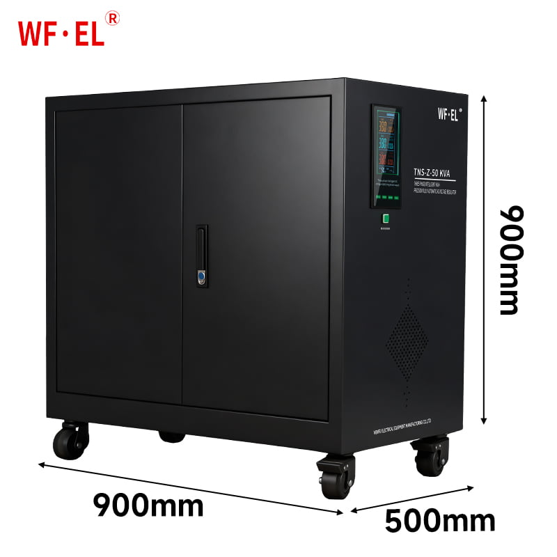 50kVA Three-Phase Voltage Stabilizer | WF·EL TNS-Z Industrial Automatic Voltage Regulator for CNC & Factory Use