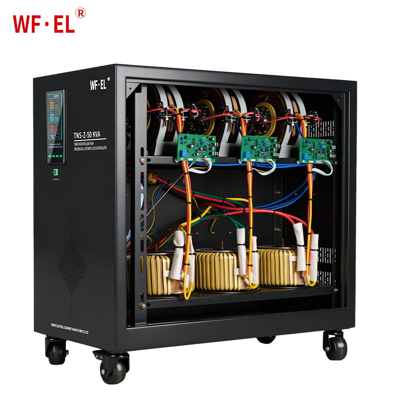 TNS-Z-50KVA 3-Phase Automatic Voltage Regulator | WF·EL Industrial Servo Voltage Stabilizer Manufacturer